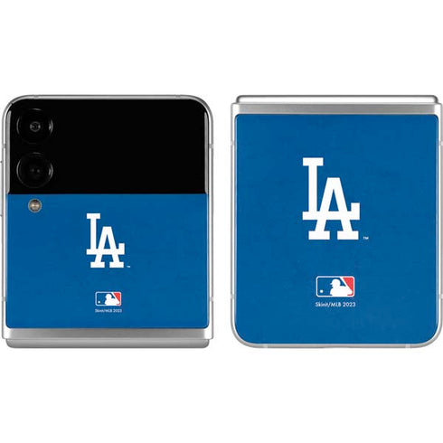 MLB Los Angeles Dodgers - Solid Distressed Galaxy Z Flip4 5G Skin